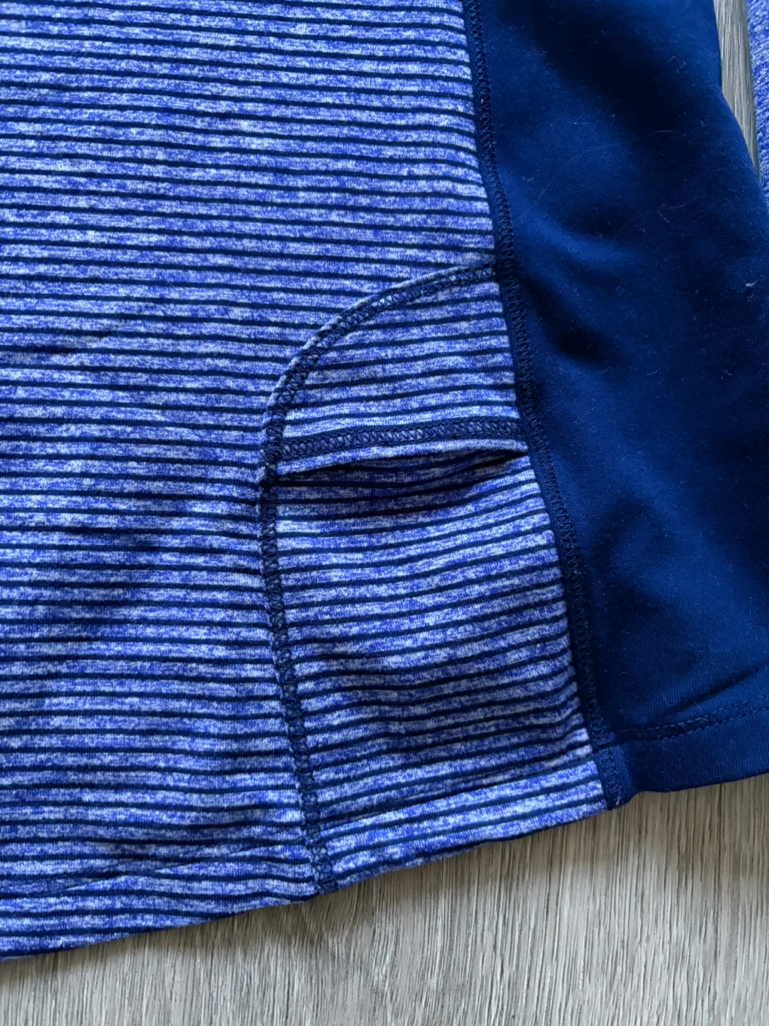 L.L.Bean Blue Stripe Quarter-Zip Pullover - photo 5