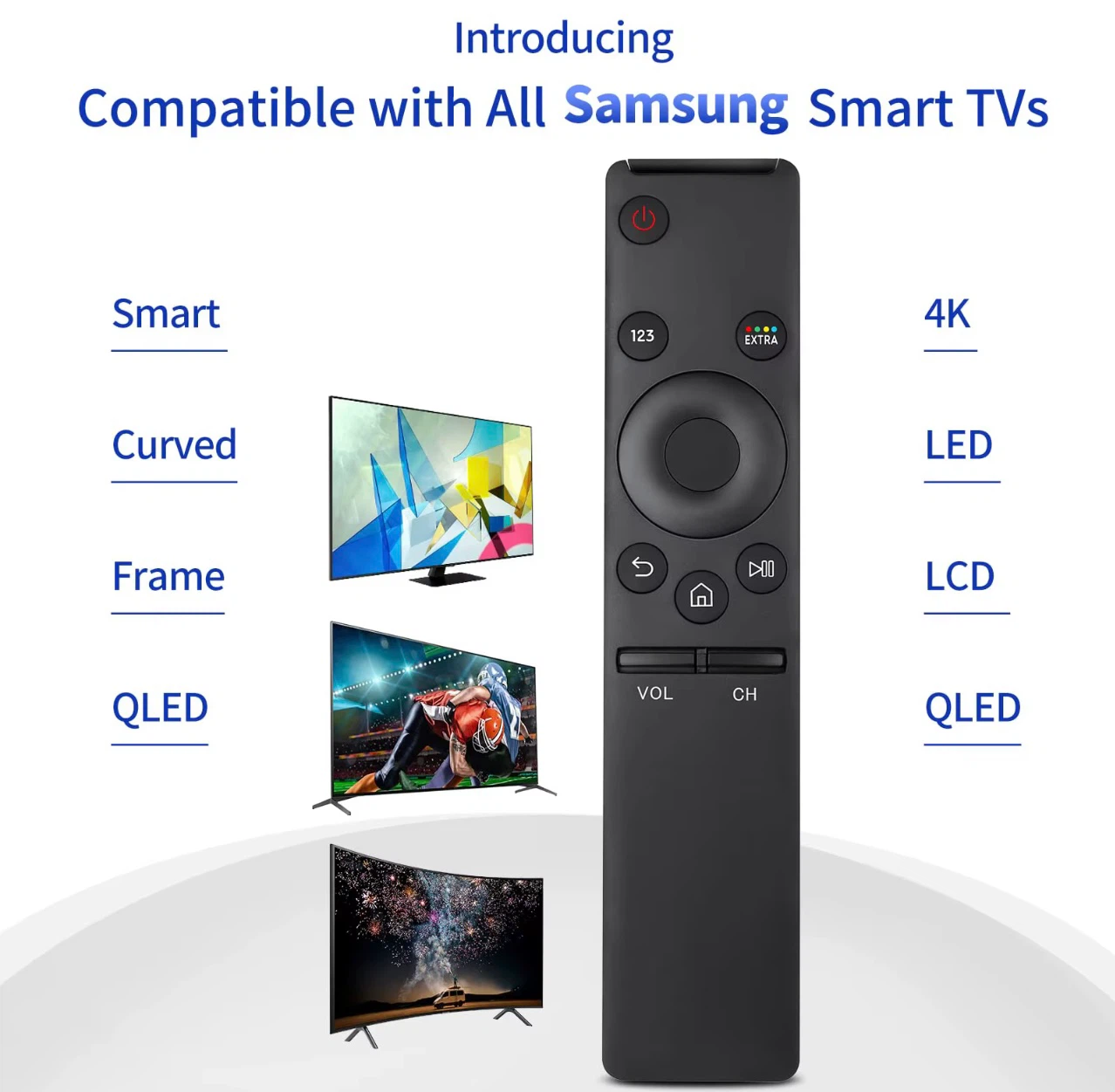Universal Replacement Remote for Samsung Smart TVs