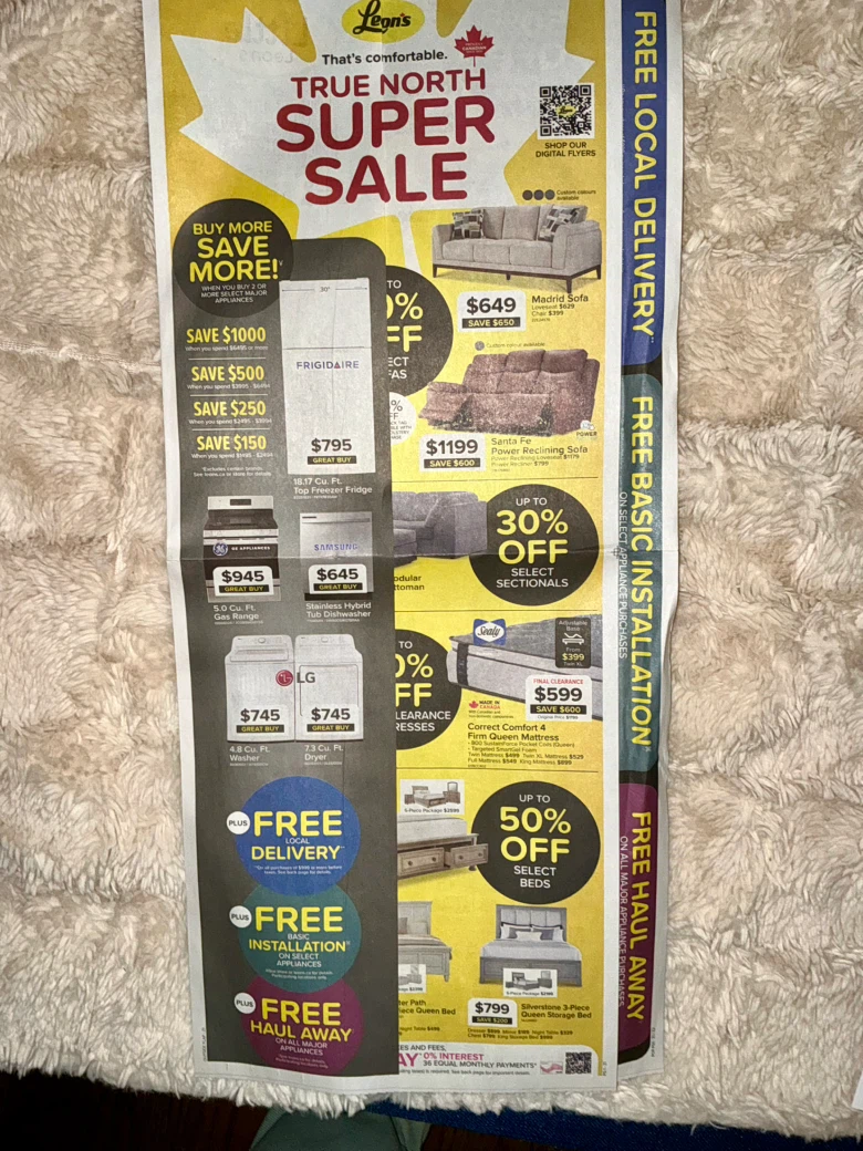 Leons sale pamphlet