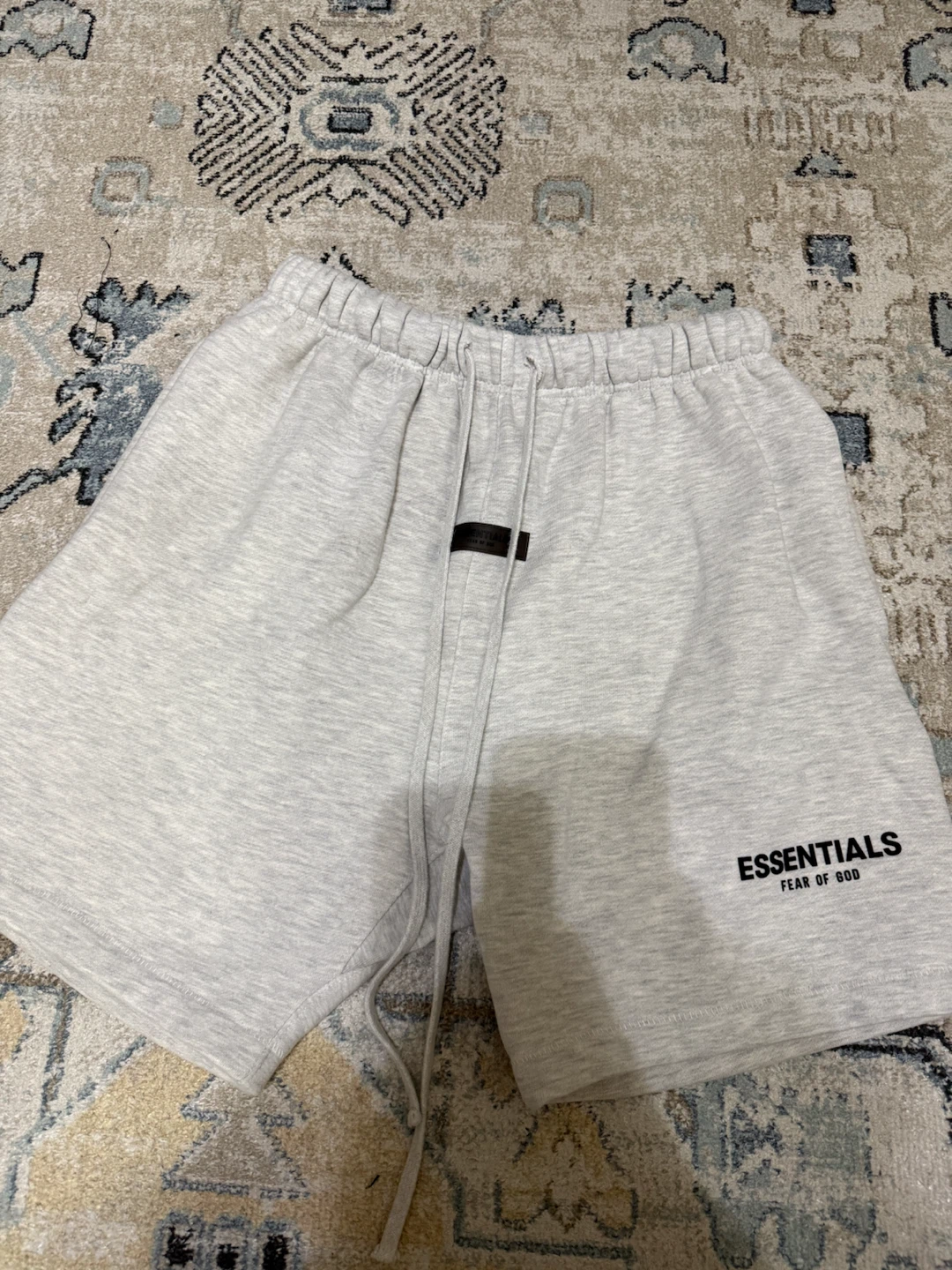 Essentials Fear of God Sweat Shorts Light Grey - photo 2