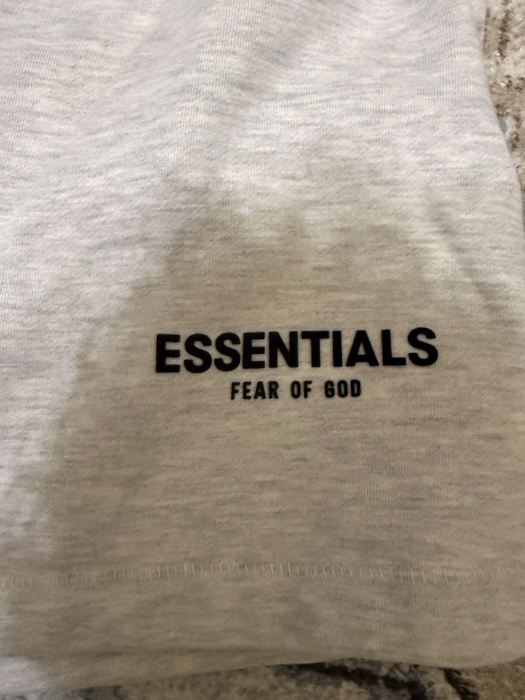 Essentials Fear of God Sweat Shorts Light Grey - photo 3