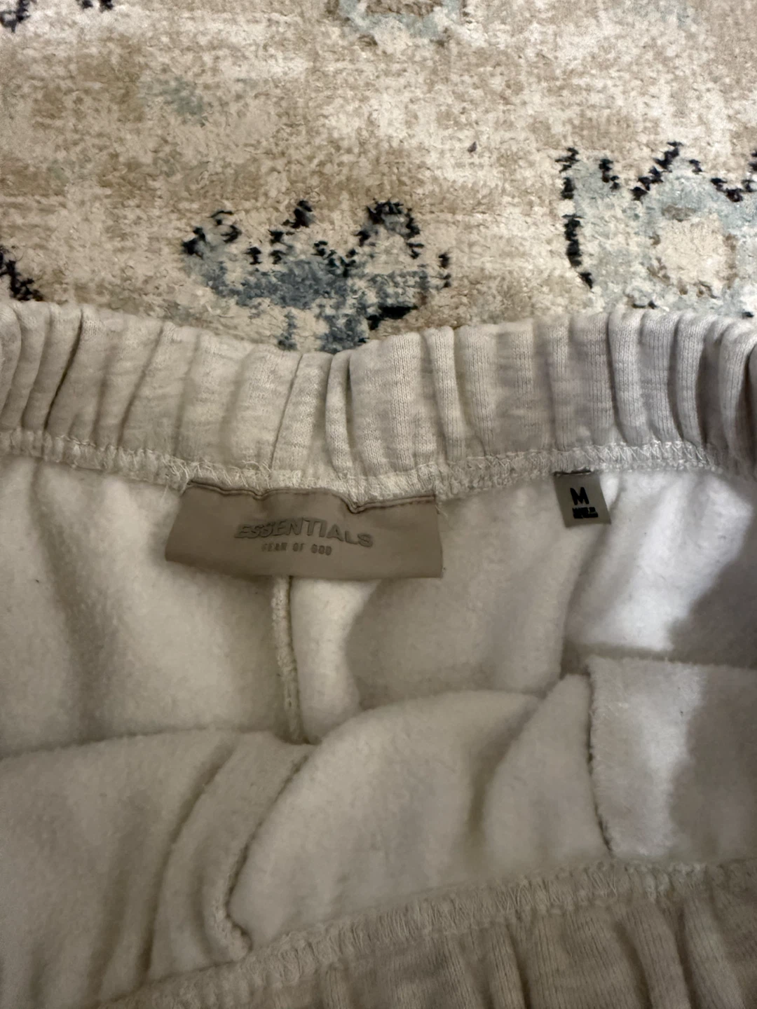 Essentials Fear of God Sweat Shorts Light Grey - photo 4