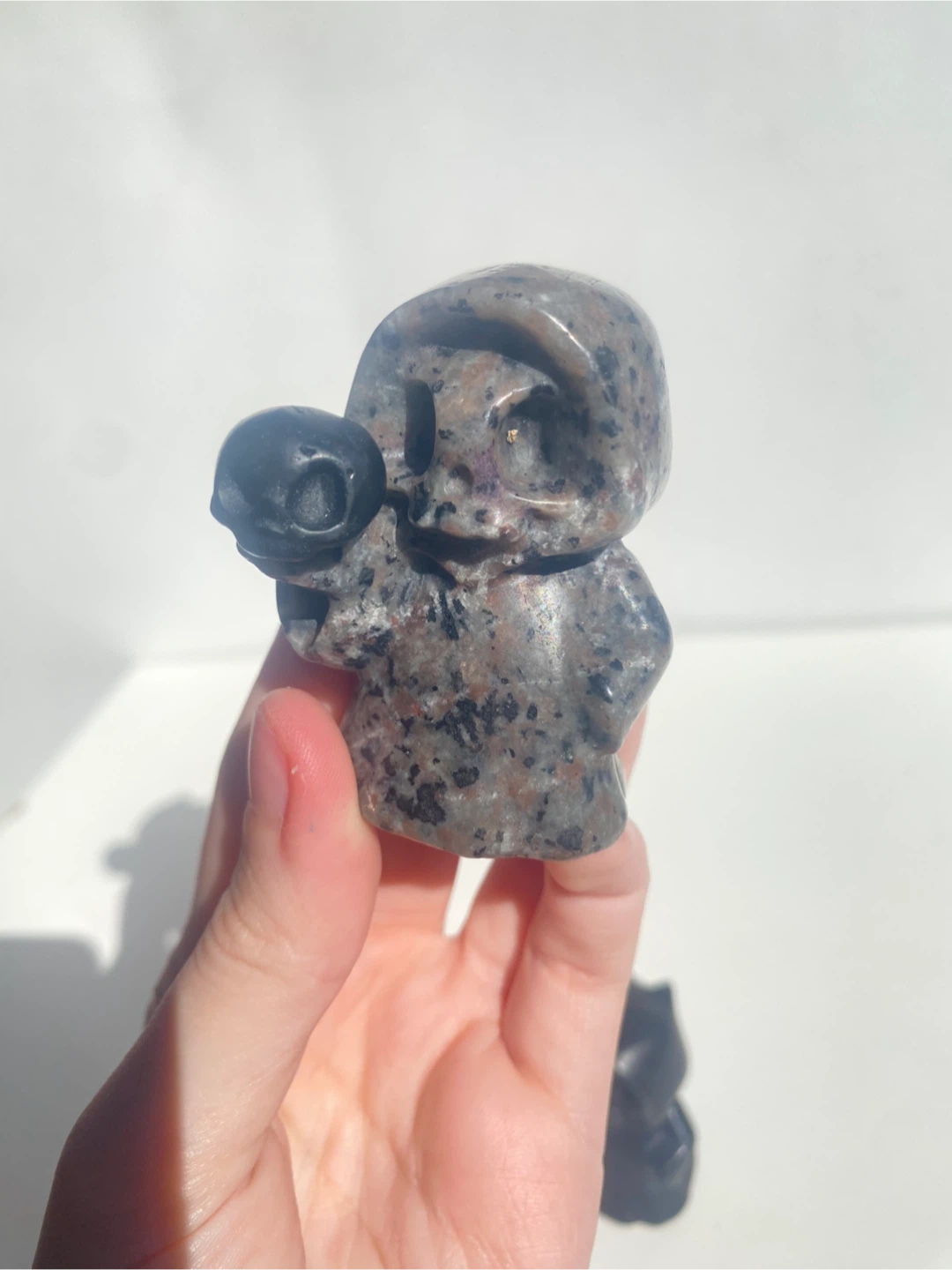 Stone Grim Reaper Figurine Carvings - photo 2