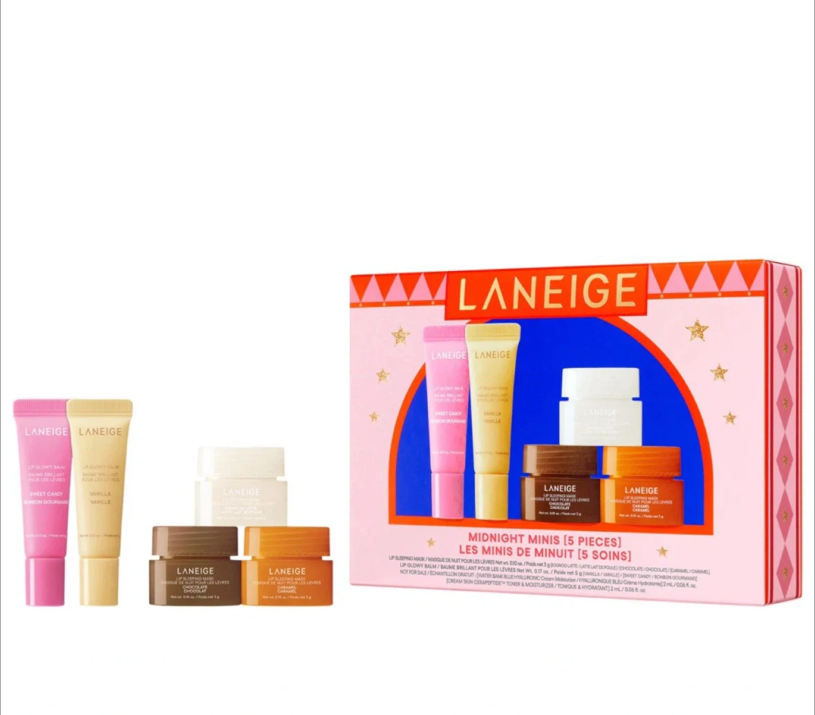 Laneige Midnight Minis 5-Piece Lip Care Set