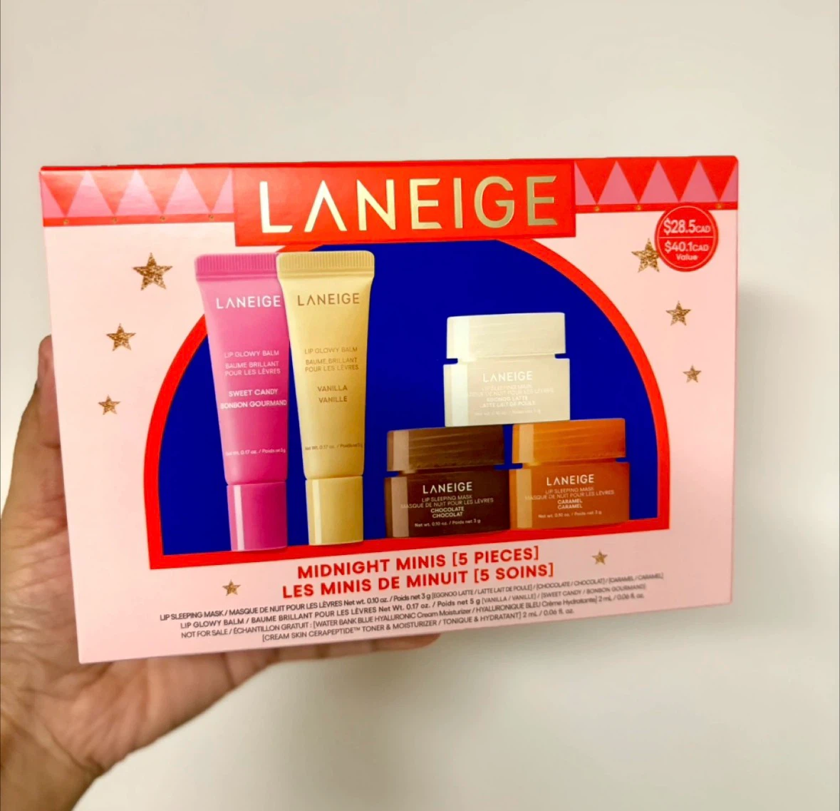 Laneige Midnight Minis 5-Piece Lip Care Set - photo 3
