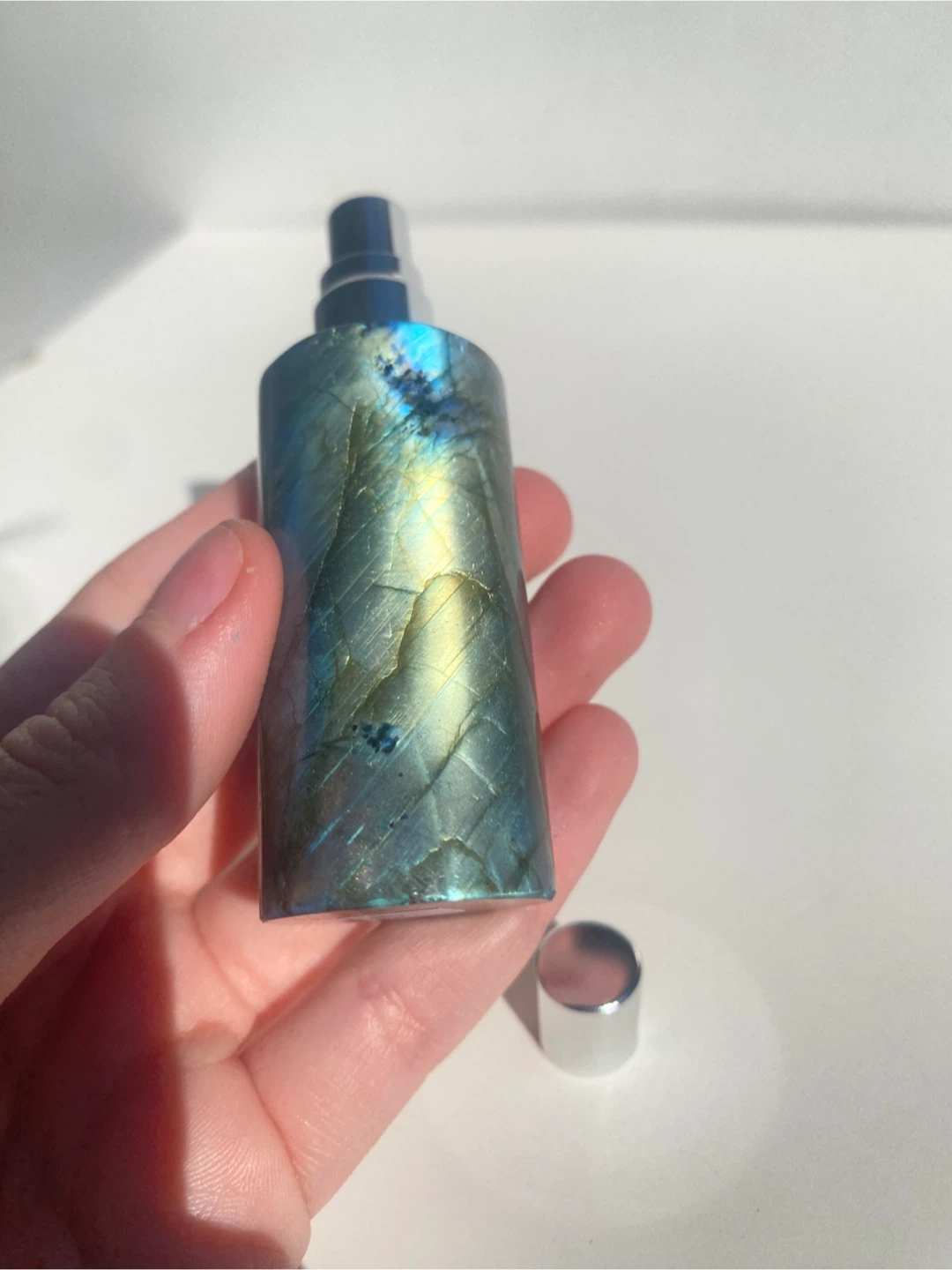 Labradorite Gemstone Perfume bottle - photo 3