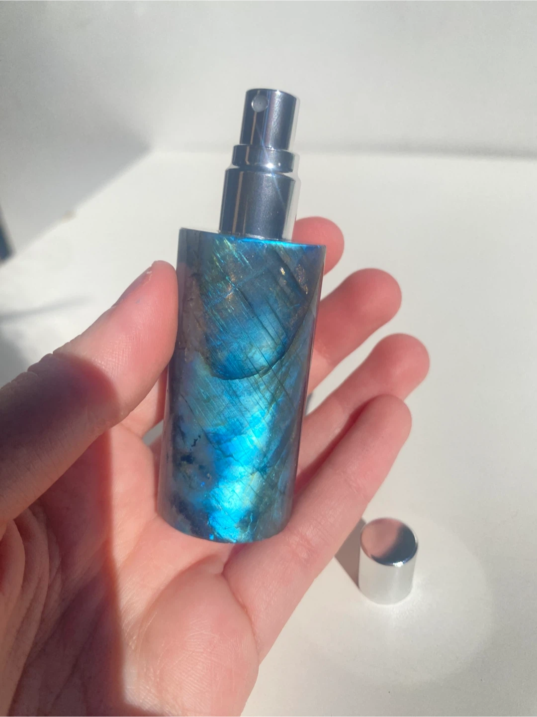 Labradorite Gemstone Perfume bottle - photo 4