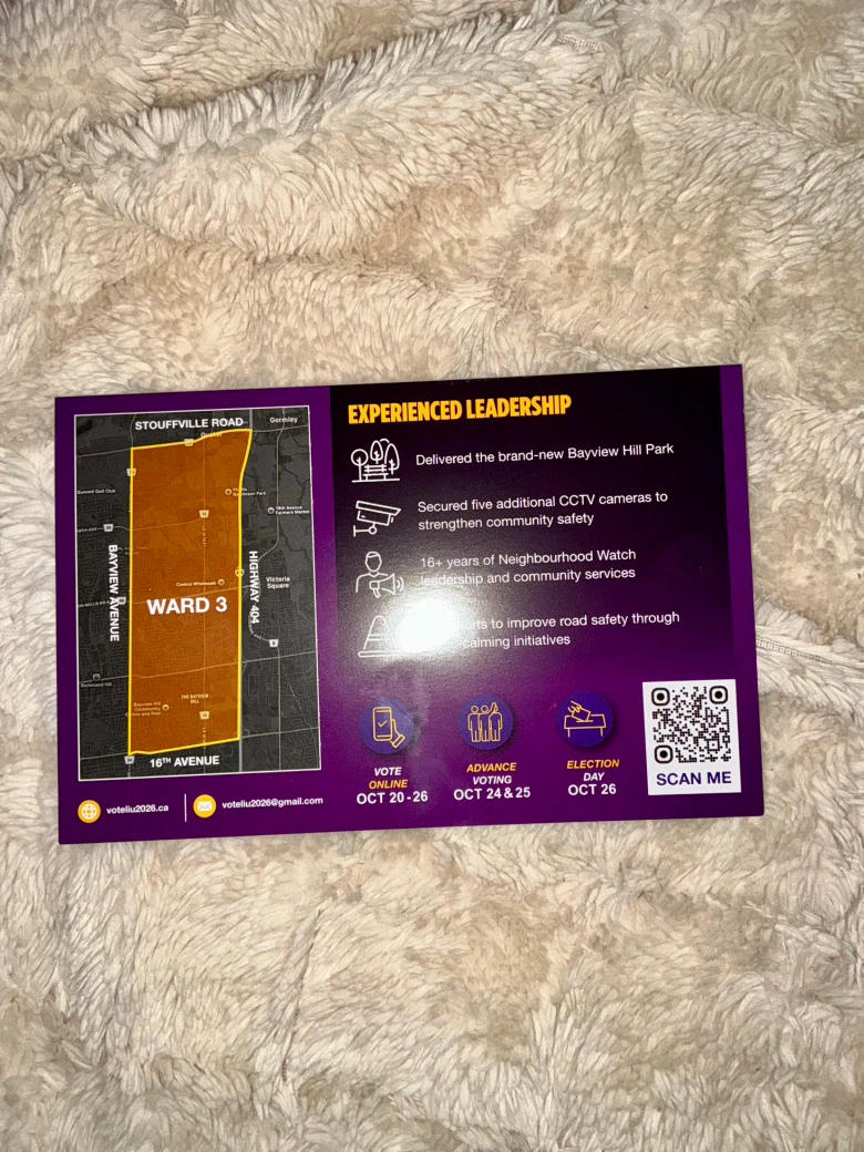Castro Liu Campaign Flyer - photo 2