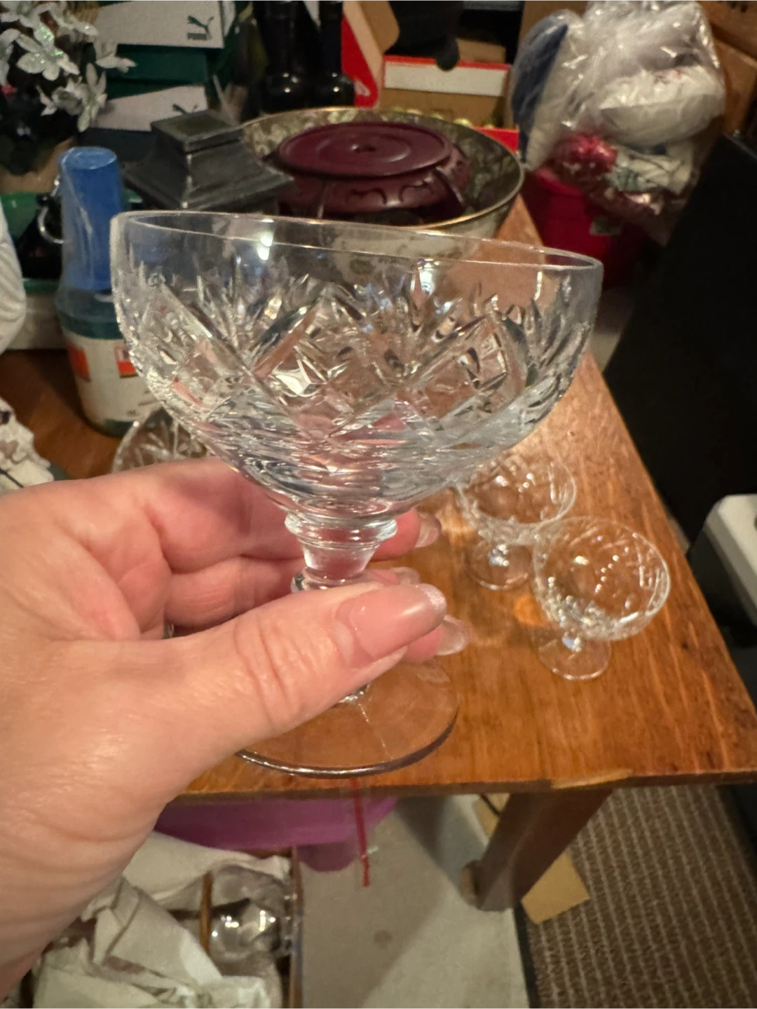 Vintage Crystal Serving Set - photo 3