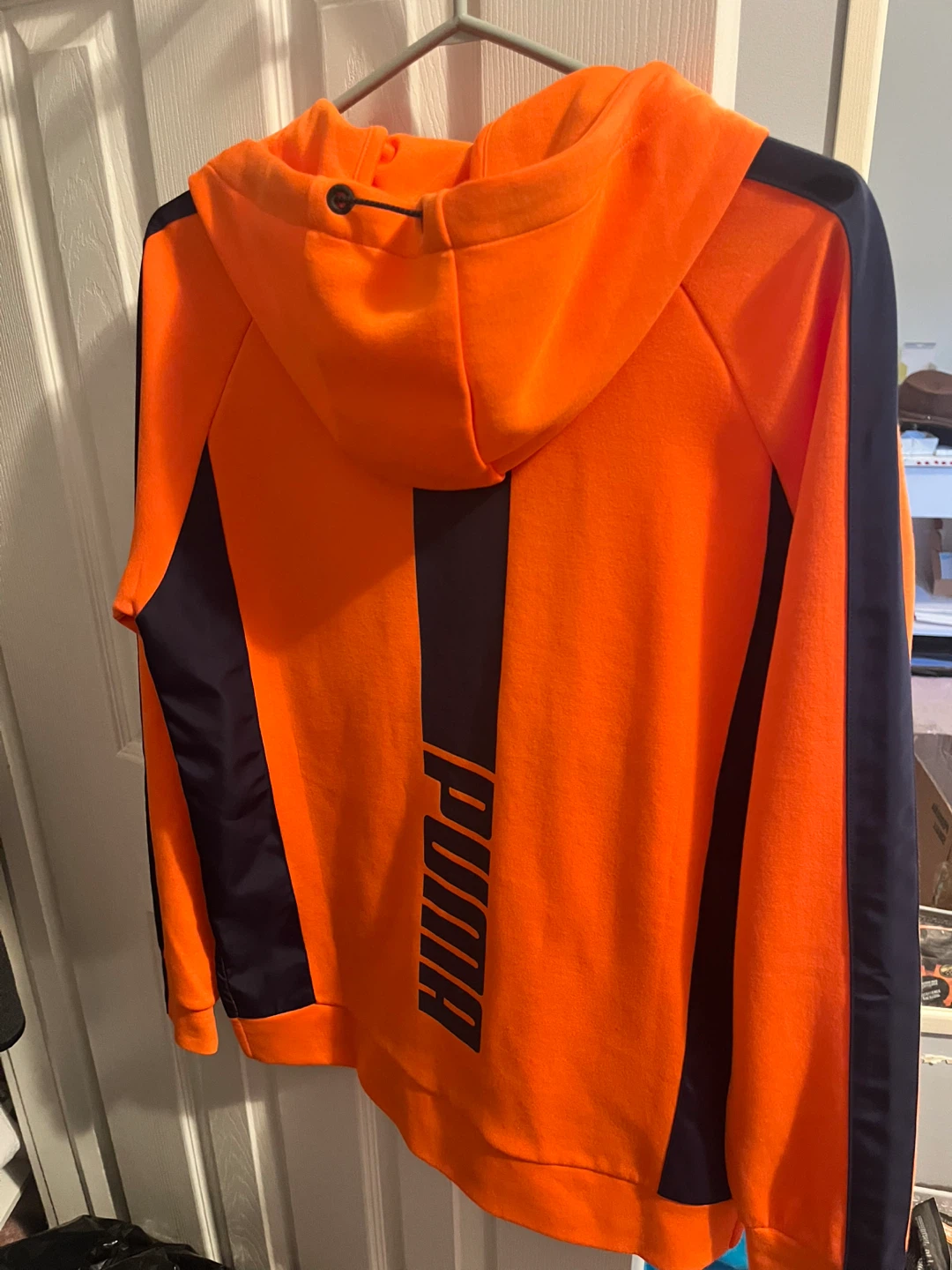Puma Orange and Black Pullover Hoodie - photo 3
