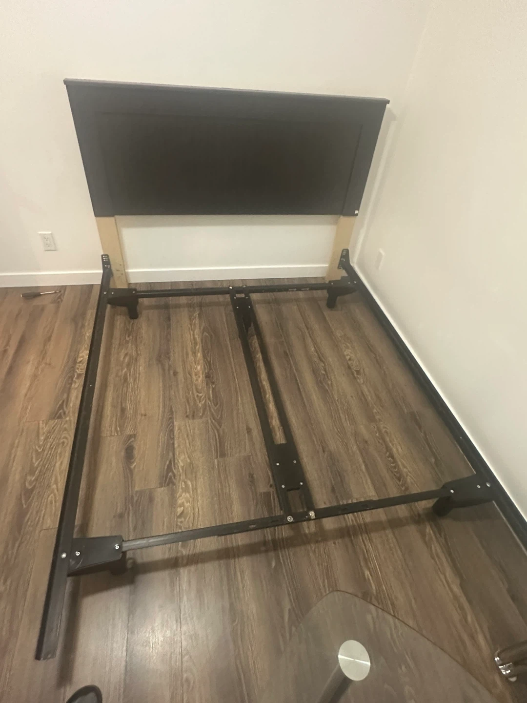 Double Bed metal Frame with Headboard and free bed frame