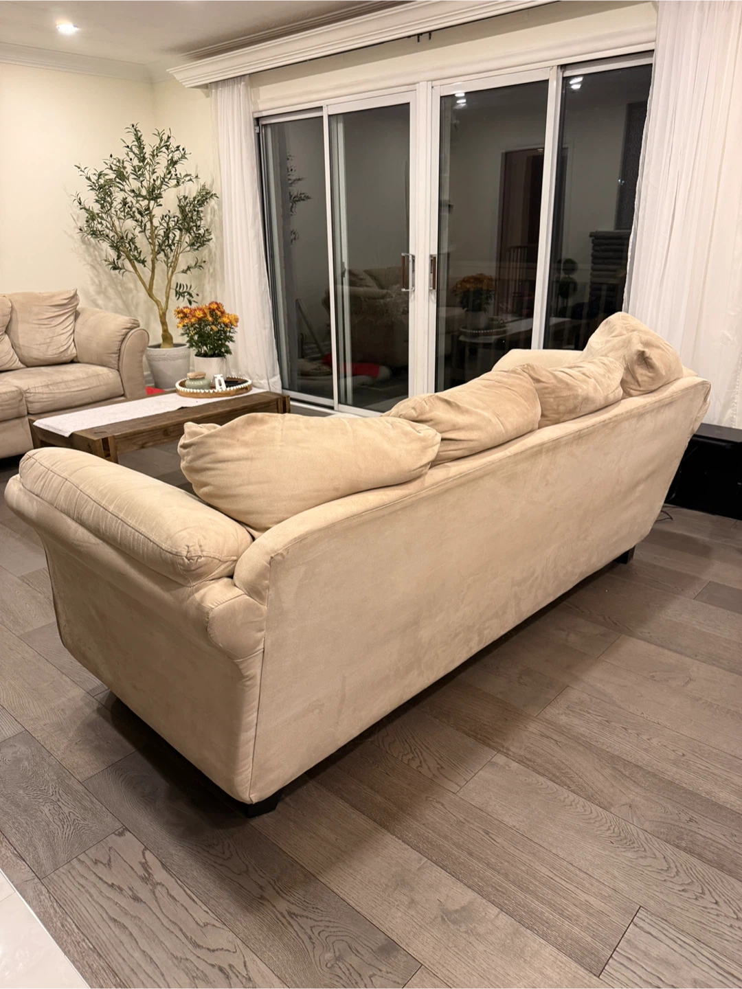 Beige 3-Seater Sofa and Love seat - photo 3