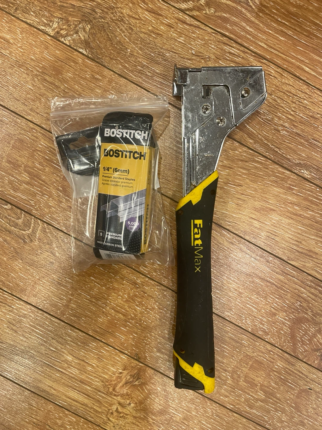 Stanley FatMax Hammer Tacker with 5,000 Bostitch Staples