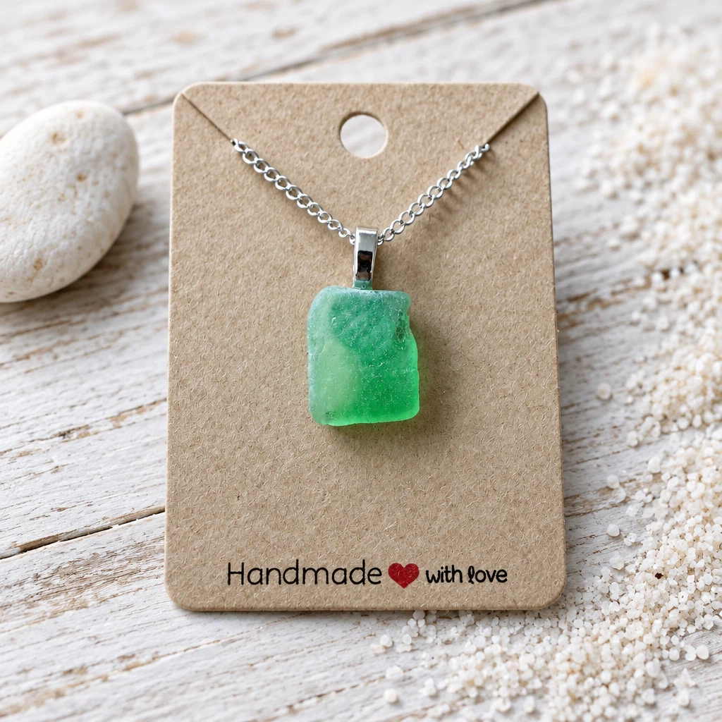 🌊Handcrafted Sea Glass Necklace