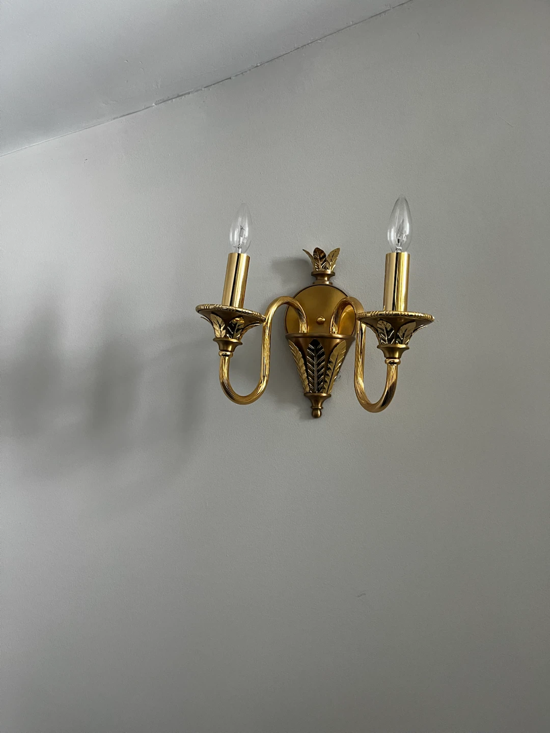 Six - 2 Light Gold leaf wall sconce - photo 5