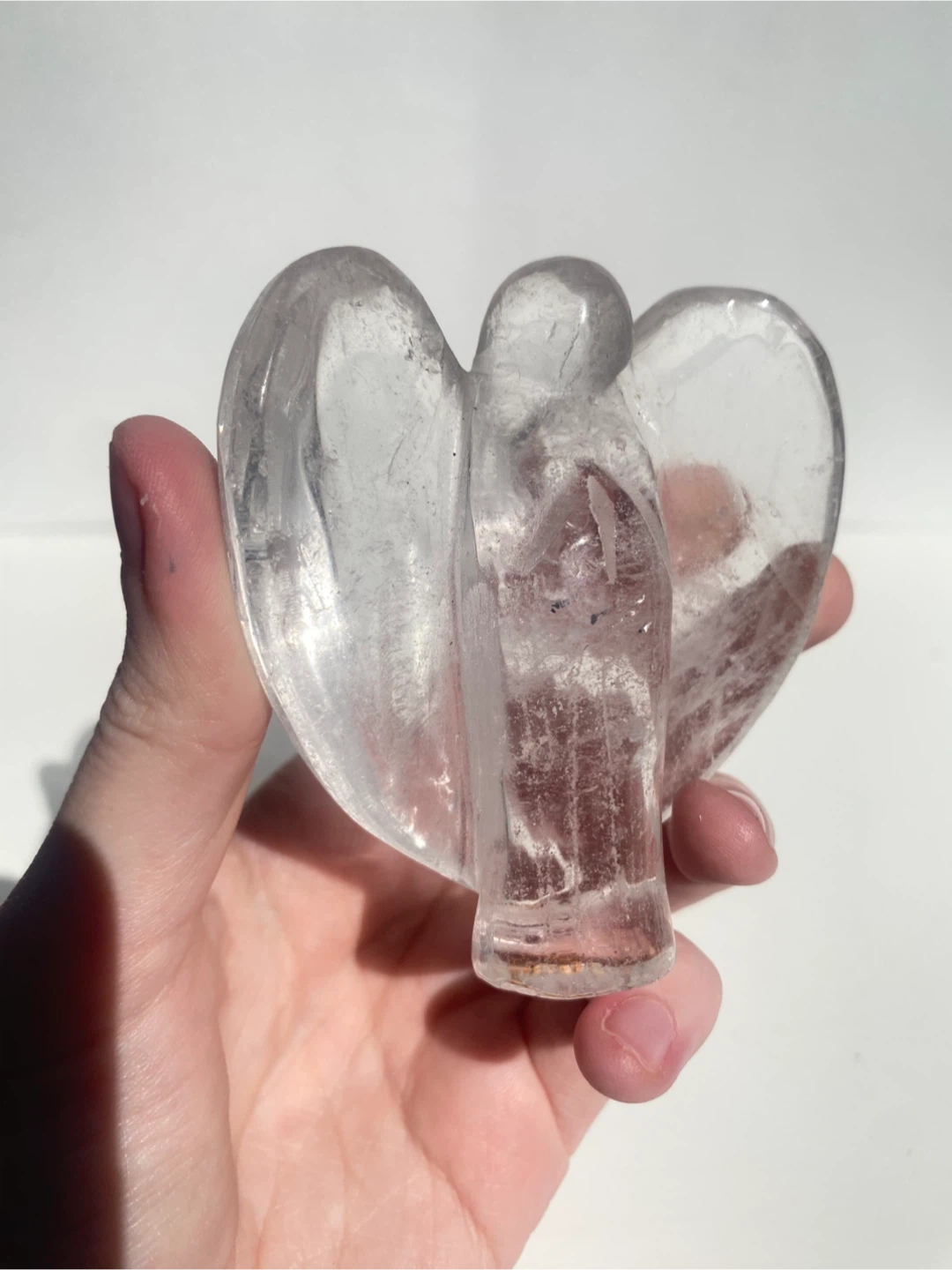 Clear Quartz Crystal Angel Figurine - photo 2