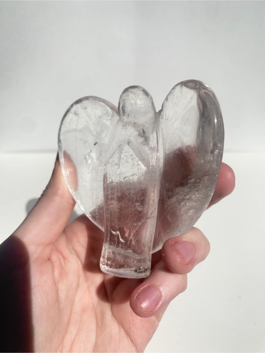 Clear Quartz Crystal Angel Figurine - photo 3