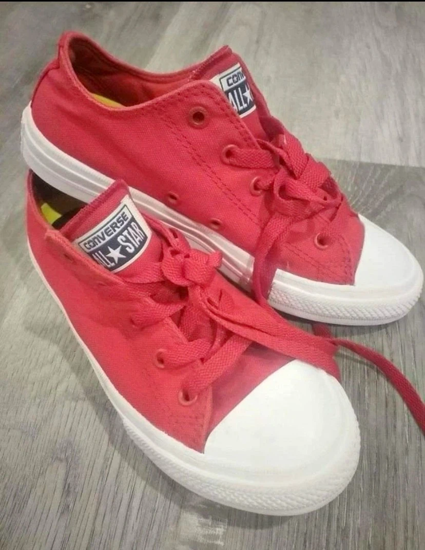 Red Converse All Star Sneakers kids 2