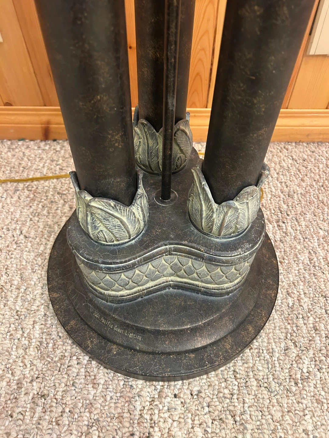 A beautiful Tiffany Style stained glass torchiere floor lamp - photo 5
