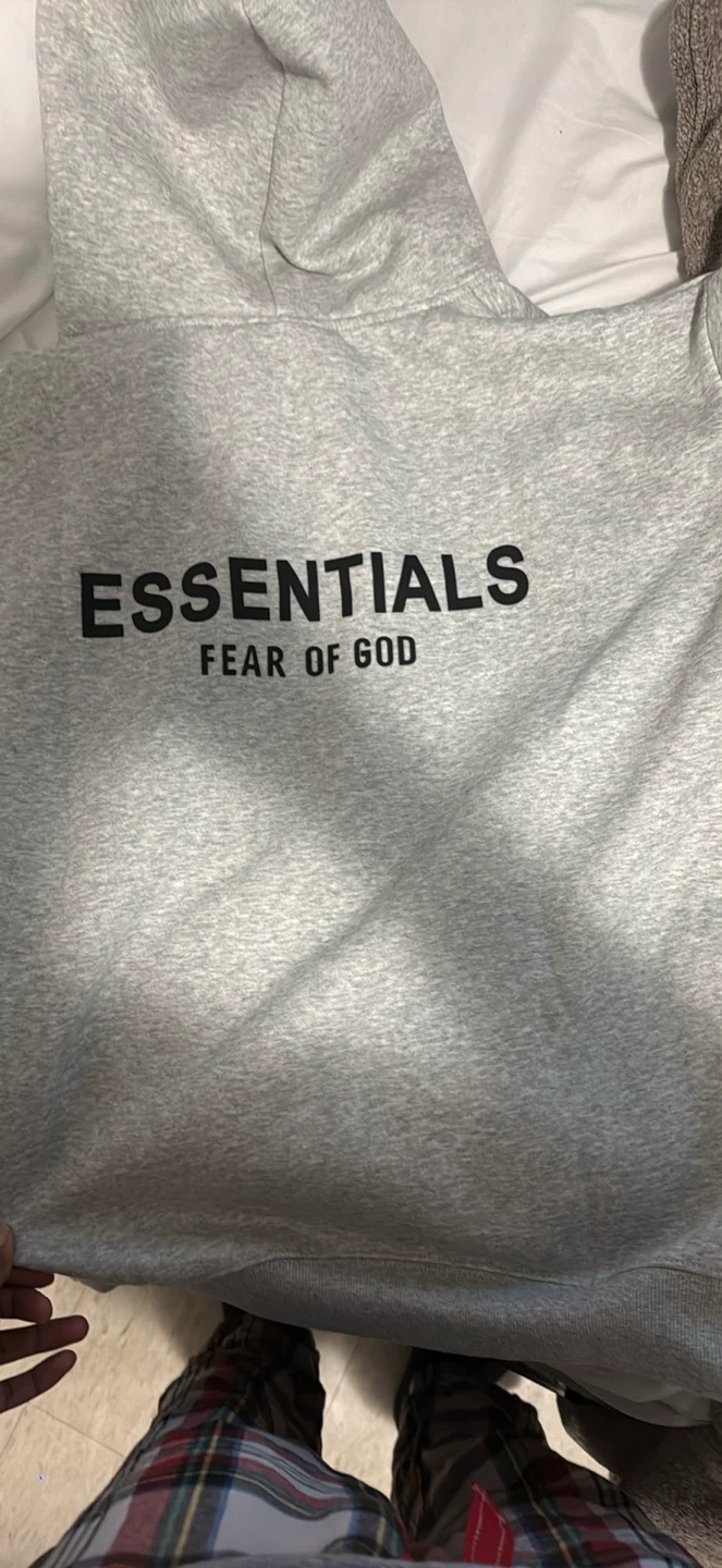 Brand New Fear of God Essentials Hoodie – Grey (Size Small)