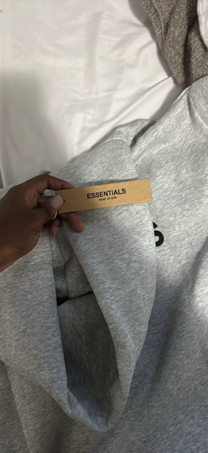 Brand New Fear of God Essentials Hoodie – Grey (Size Small) - photo 2