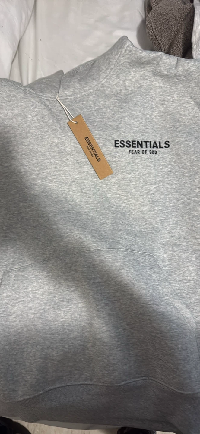 Brand New Fear of God Essentials Hoodie – Grey (Size Small) - photo 3