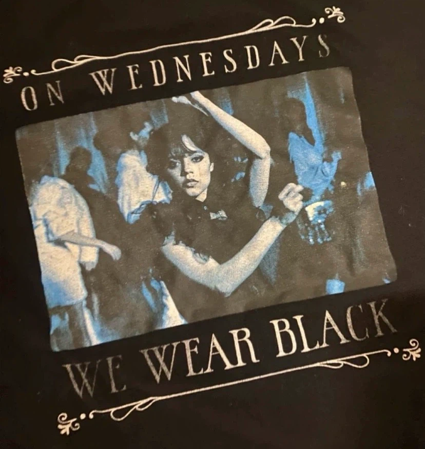 Wednesday Addams Long Sleeve Graphic Tee - photo 2