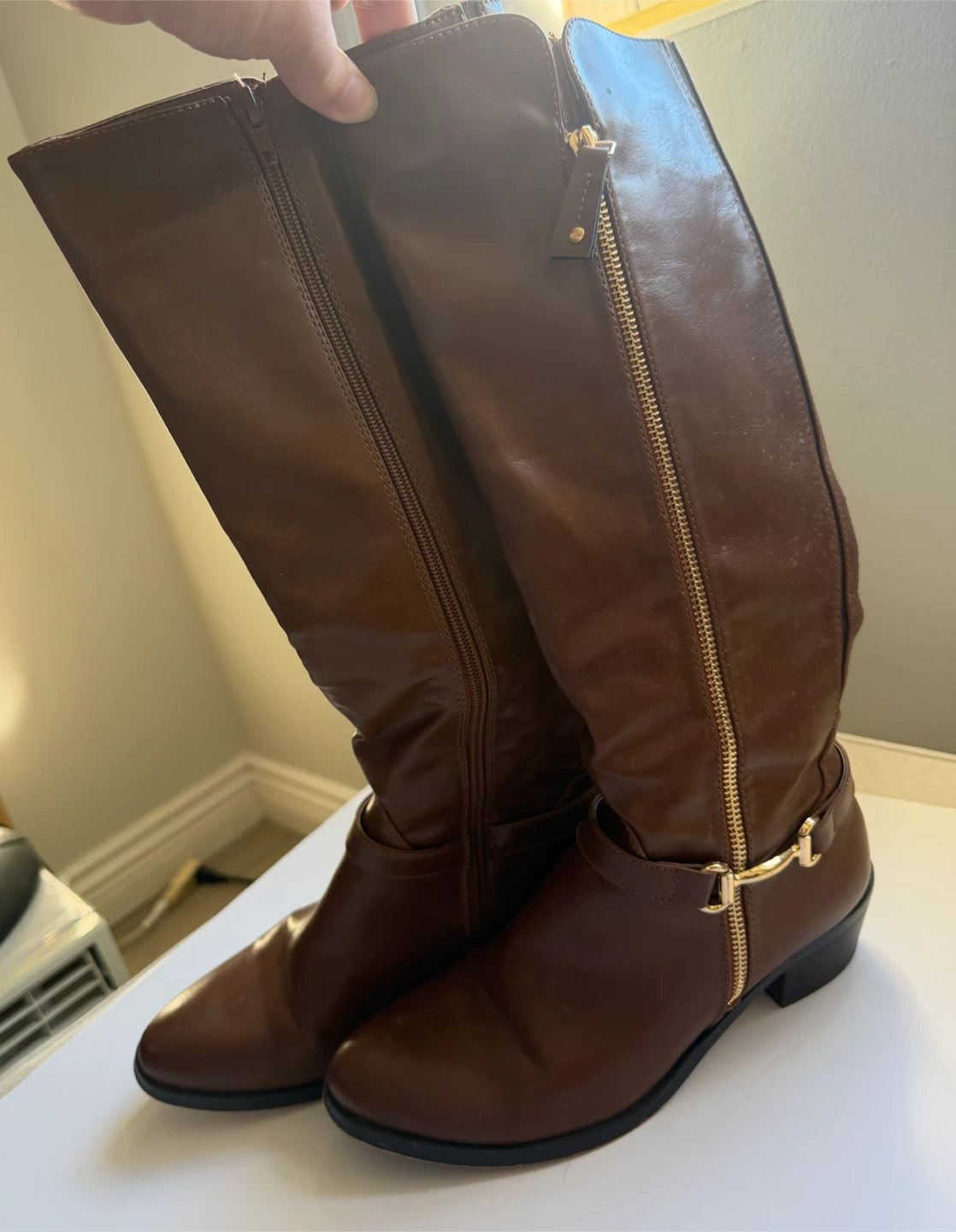 Steve Madden Brown knee-high boots