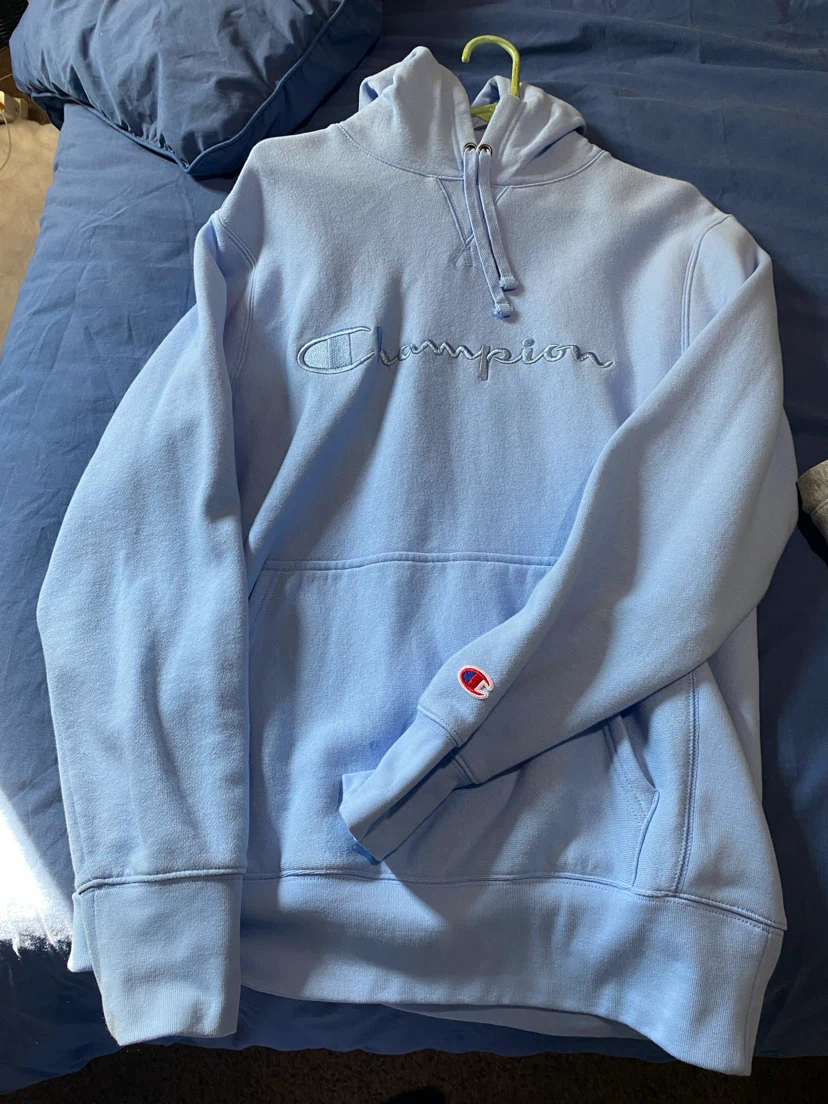 Light Blue Champion Hoodie