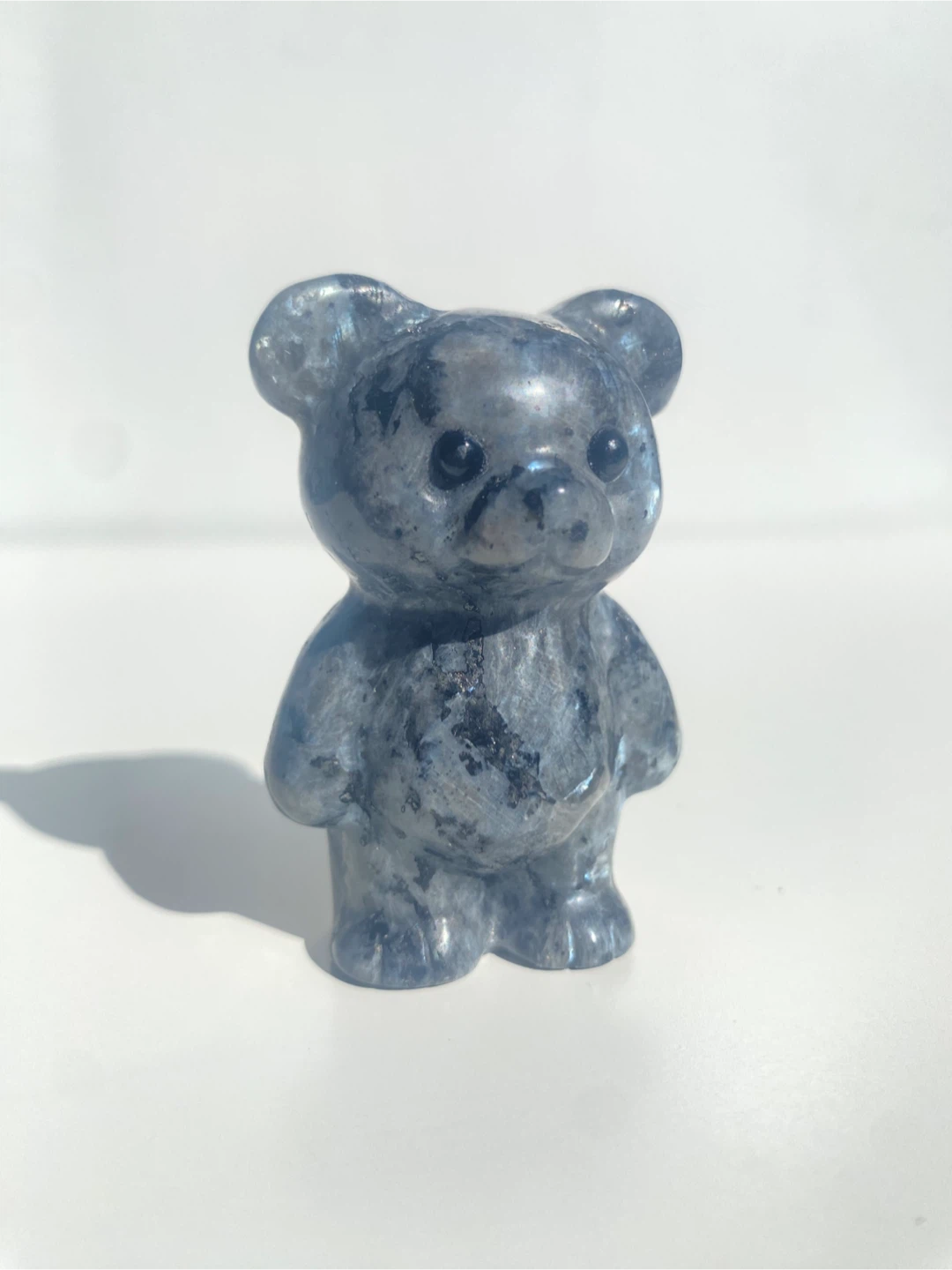 Larvikite Crystal Bear Figurine