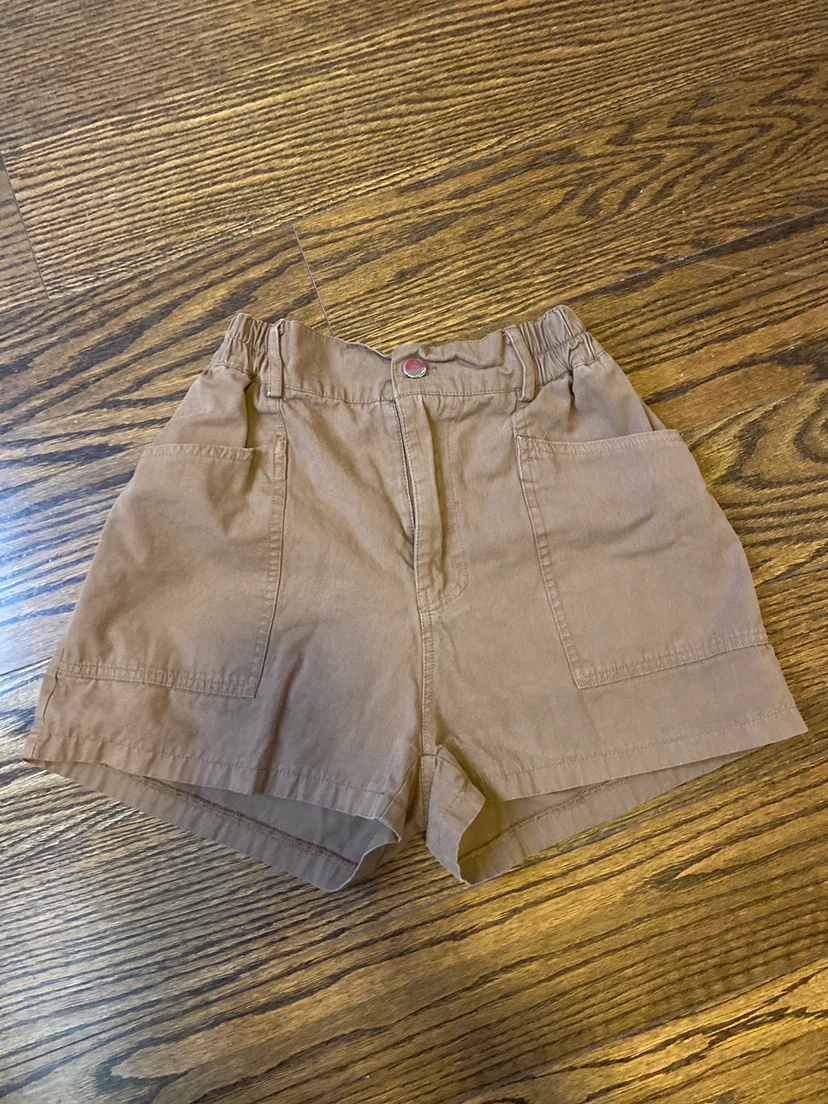 Brown Utility Shorts