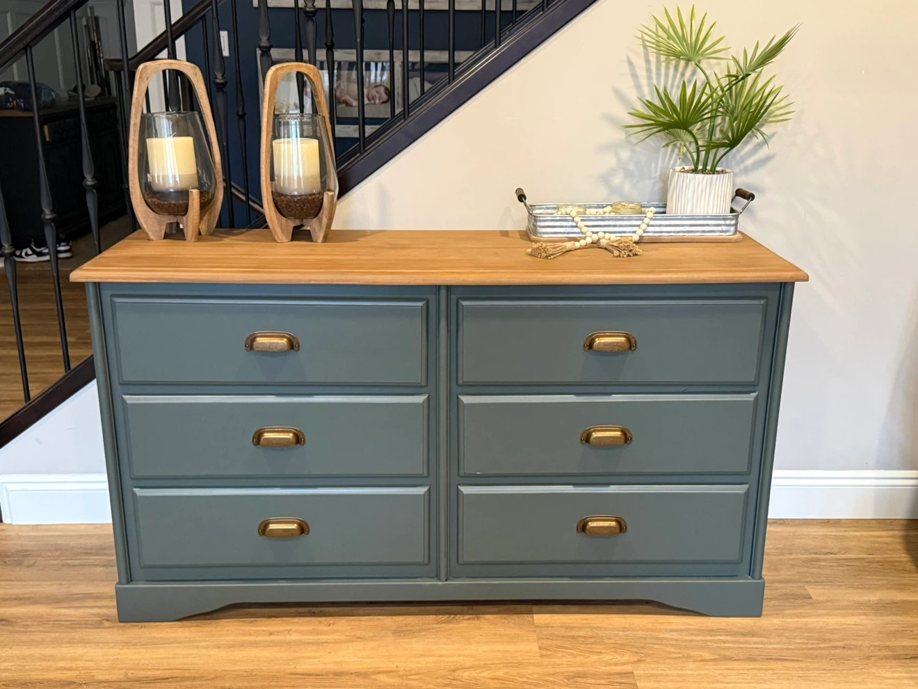 Refinished Six-Drawer Dresser