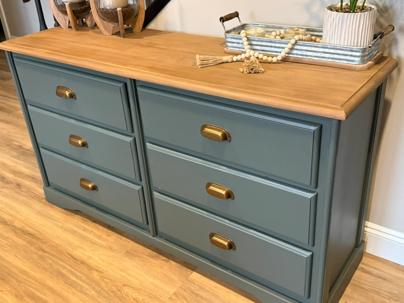 Refinished Six-Drawer Dresser - photo 4