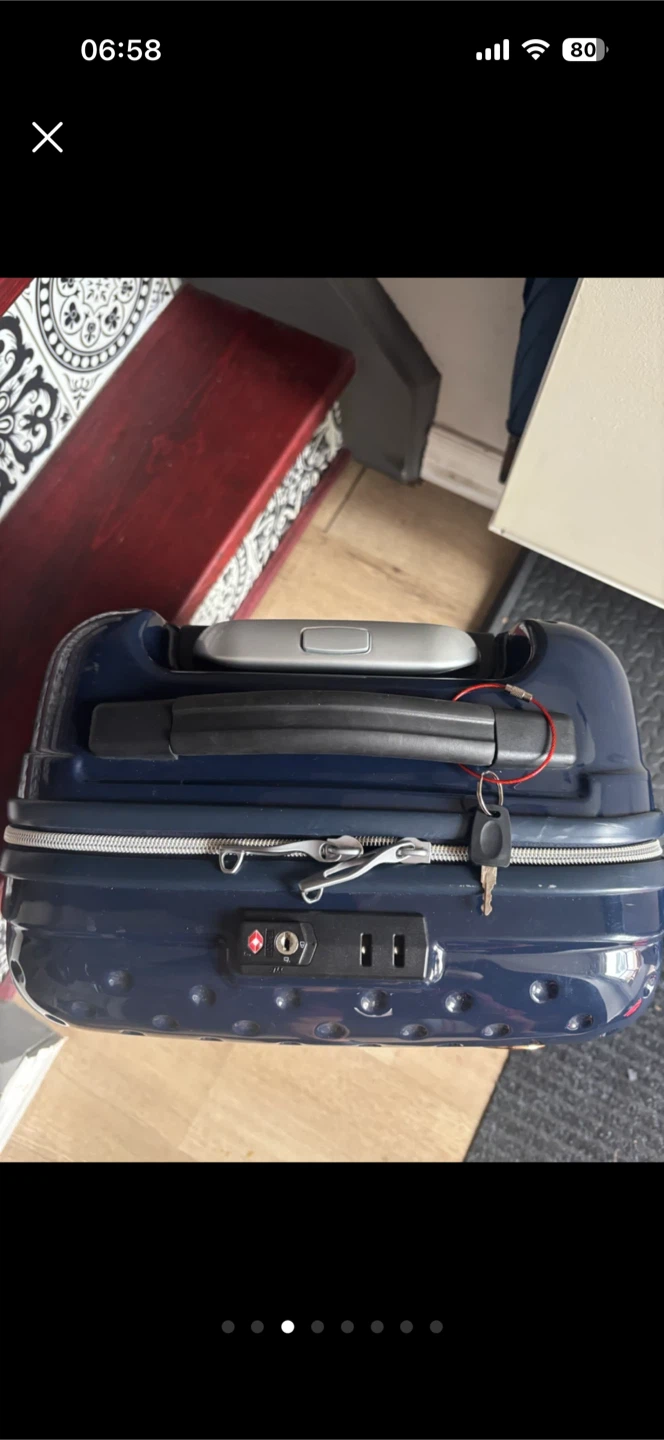 Blue Hardside Carry-On Luggage - photo 4
