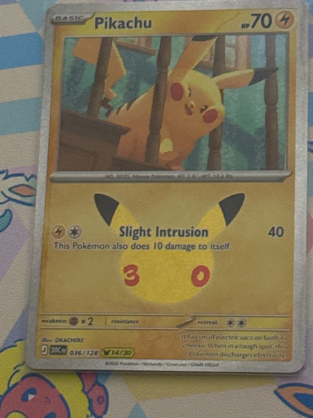 TRADE - Pikachu 14/30 30th Celebration Pokémon Trading Card