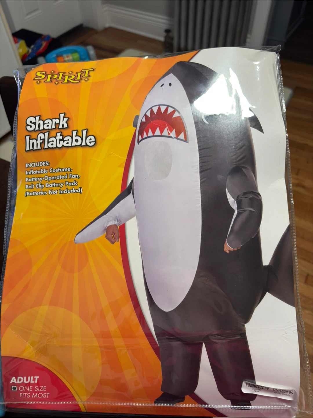 Spirit Halloween Inflatable Shark Costume Adult One Size