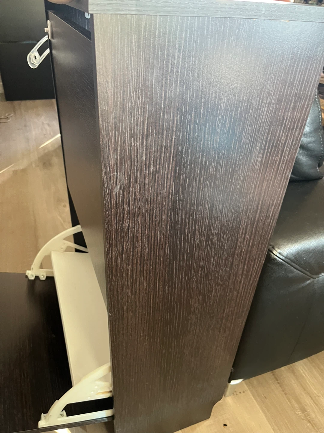 Dark Wood Shoe Cabinet - photo 5