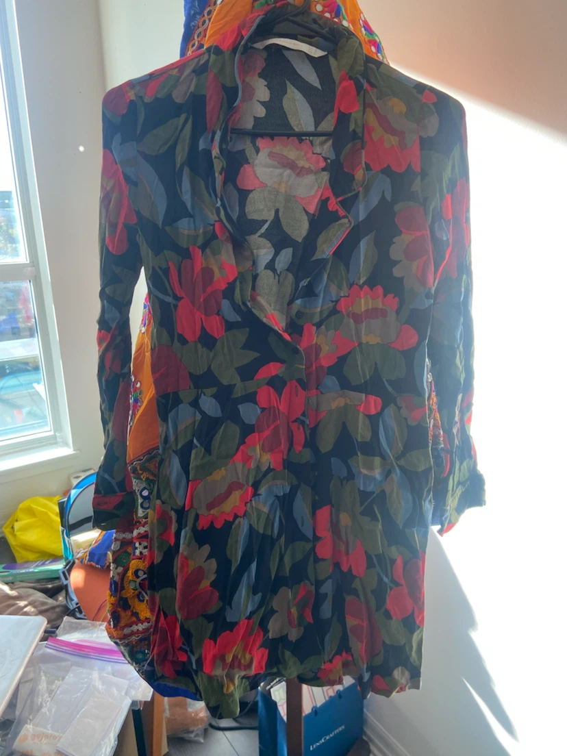 H&M Floral Button-Down Dress