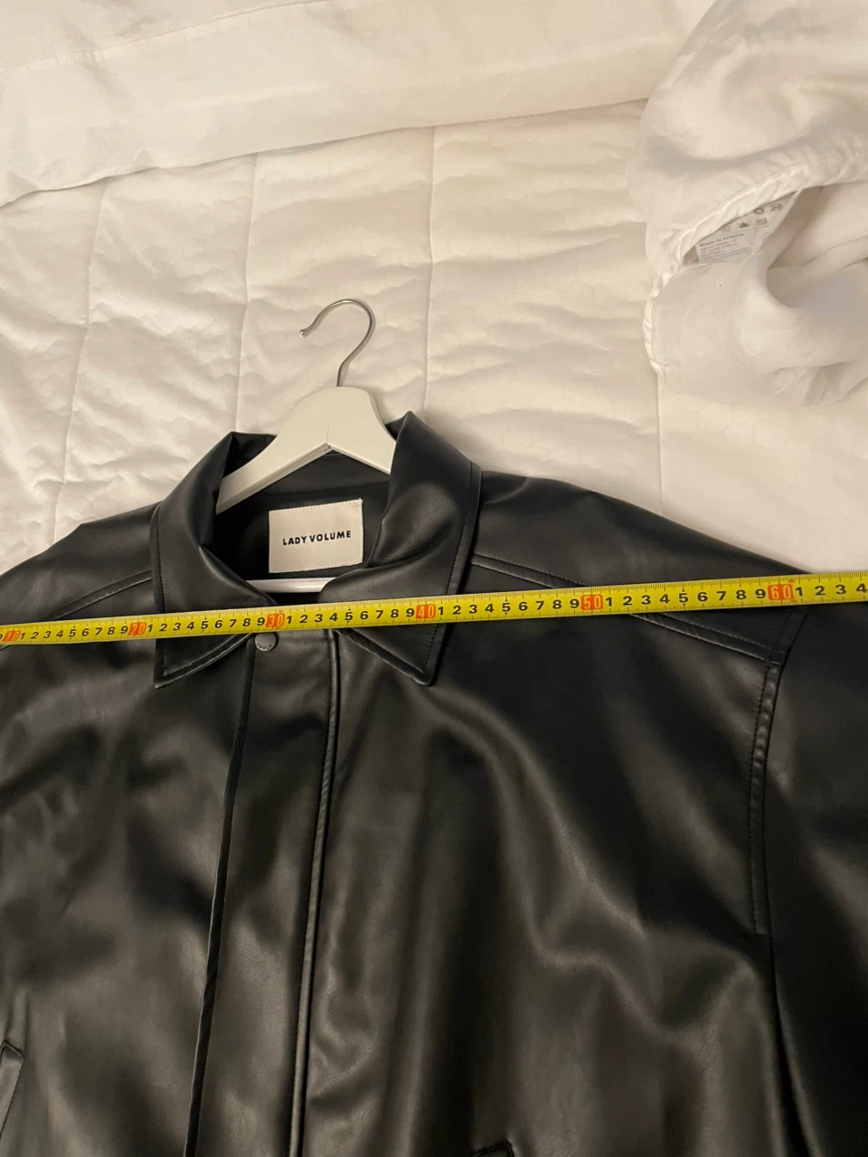 Lady Volume Faux Leather Bomber Jacket - photo 5
