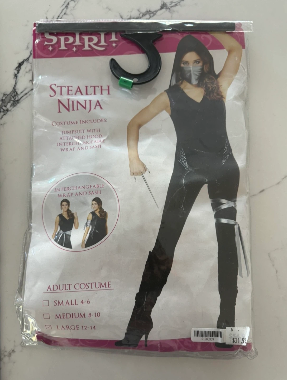 Spirit Stealth Ninja Adult Costume Large