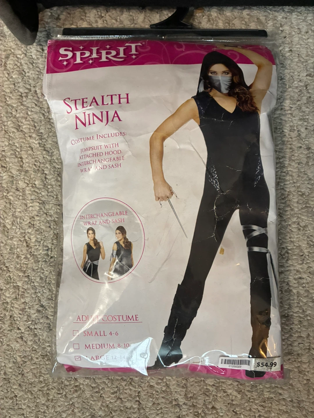 Spirit Stealth Ninja Adult Costume Large - photo 4