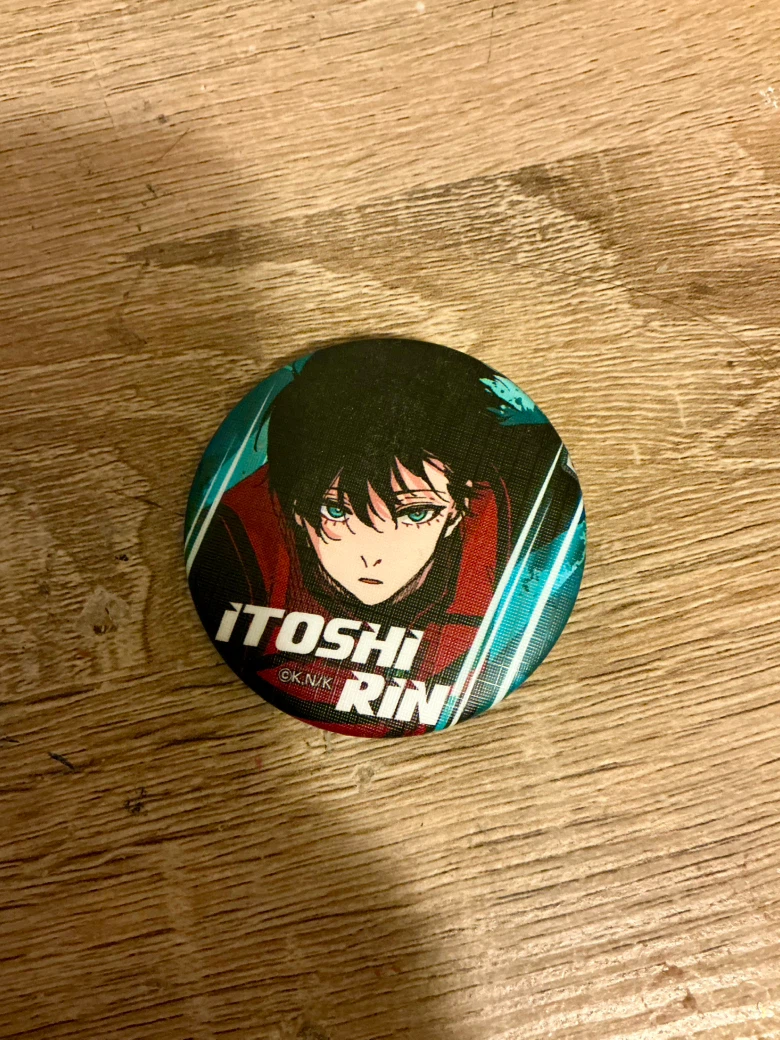 Blue Lock Itoshi Rin Button Pin