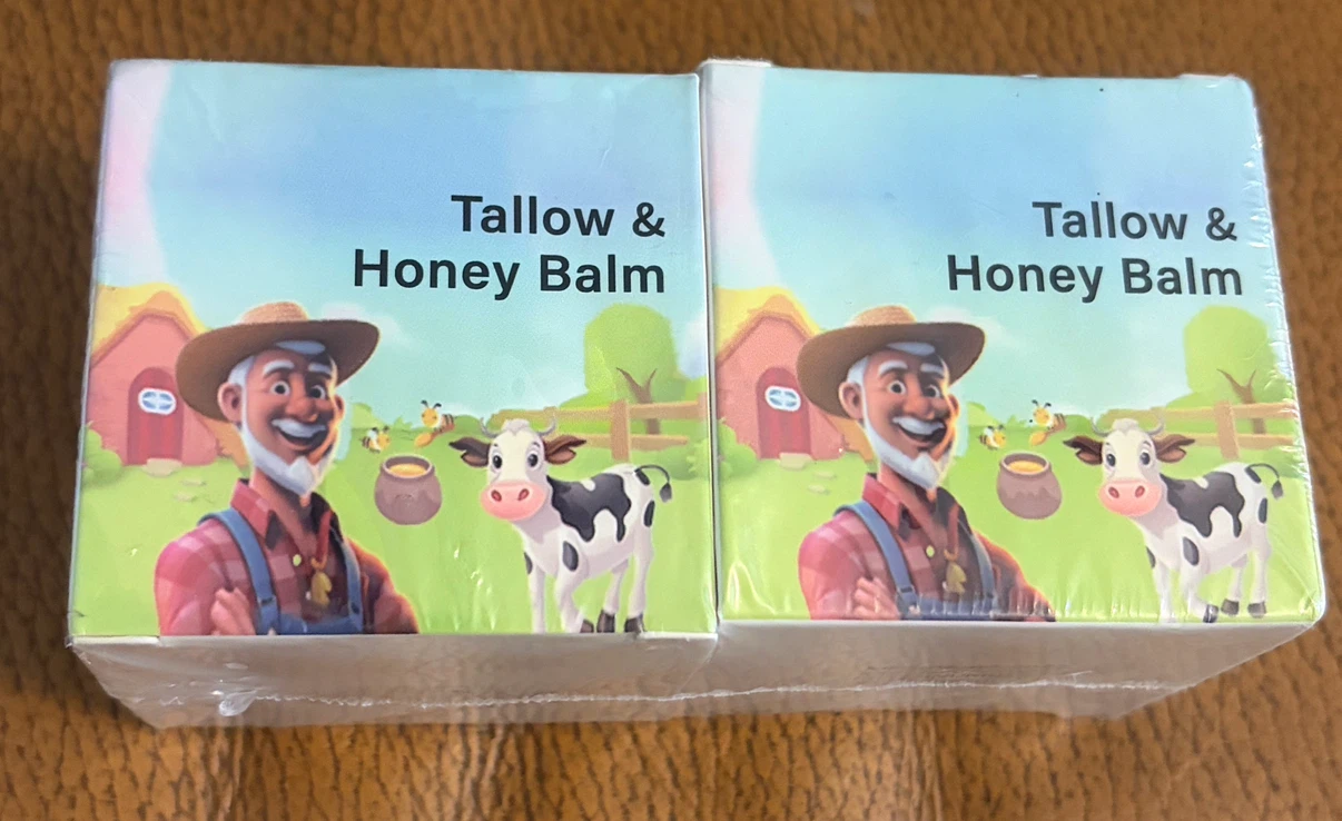 2 Tallow & Honey Balm containers