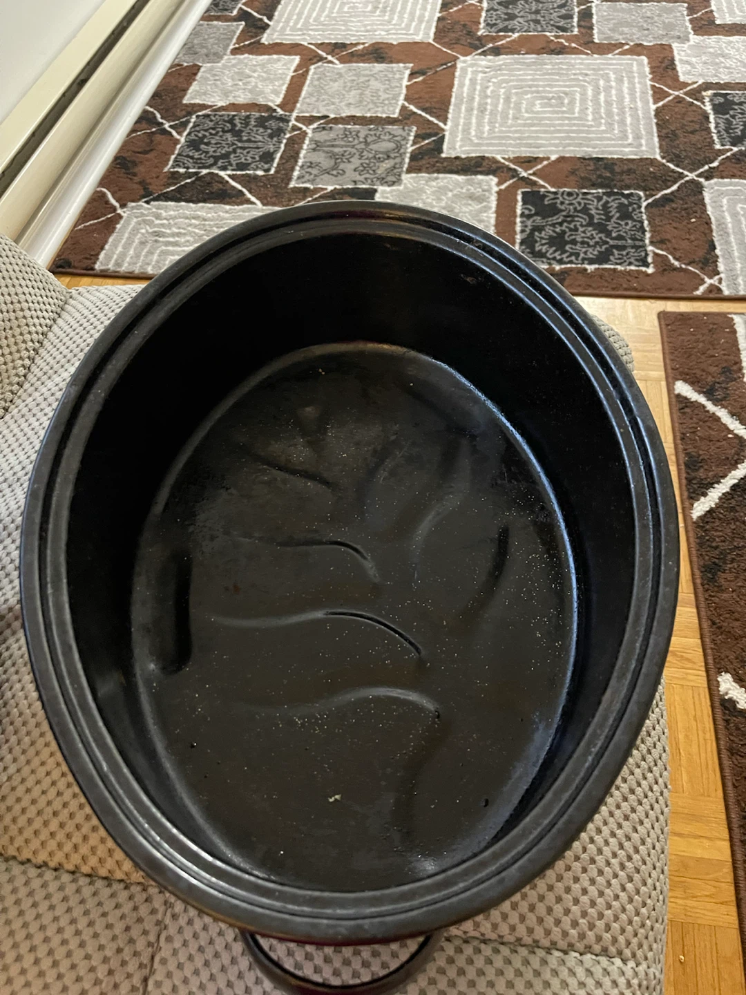 Black Enamel Roasting Pan - photo 4
