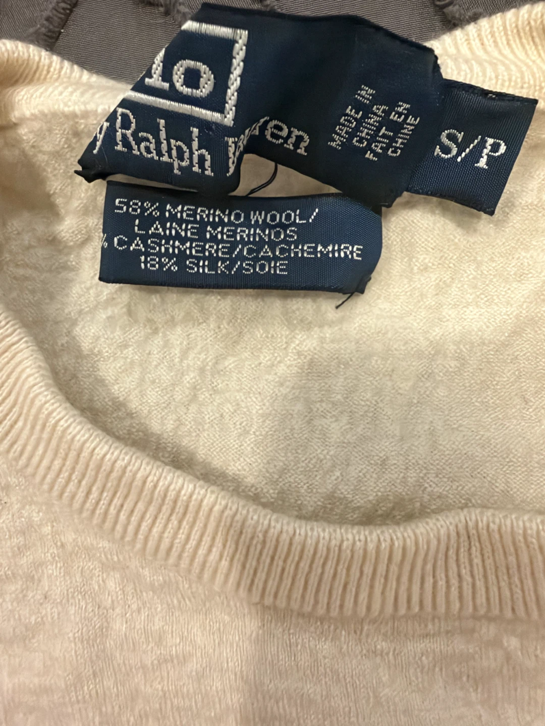 Polo Ralph Lauren Merino Wool Blend Sweater - Cream - photo 3
