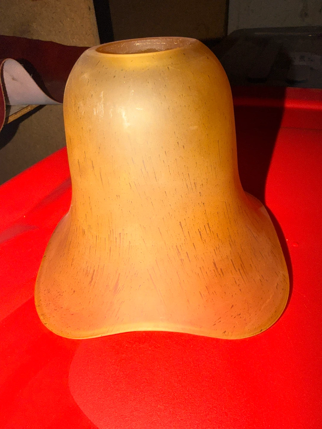 Set of 5 Amber Glass Lamp Shades - photo 3