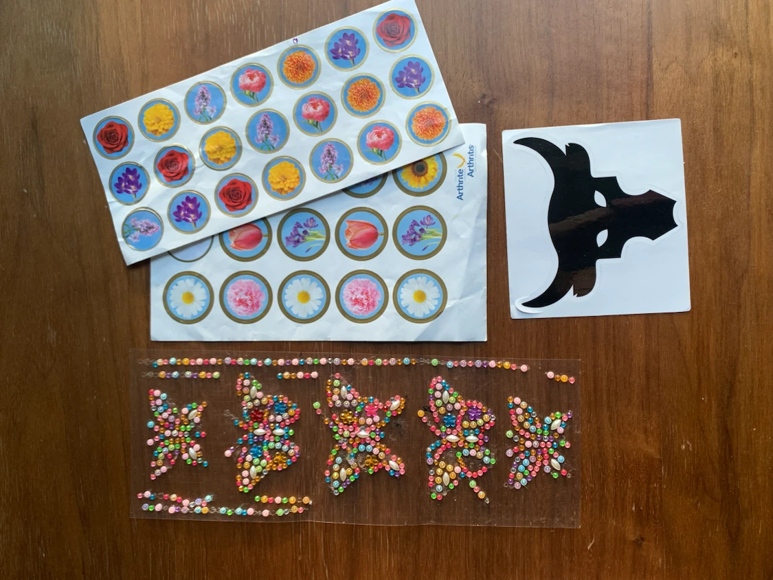 Stickers and Gem Embellishments