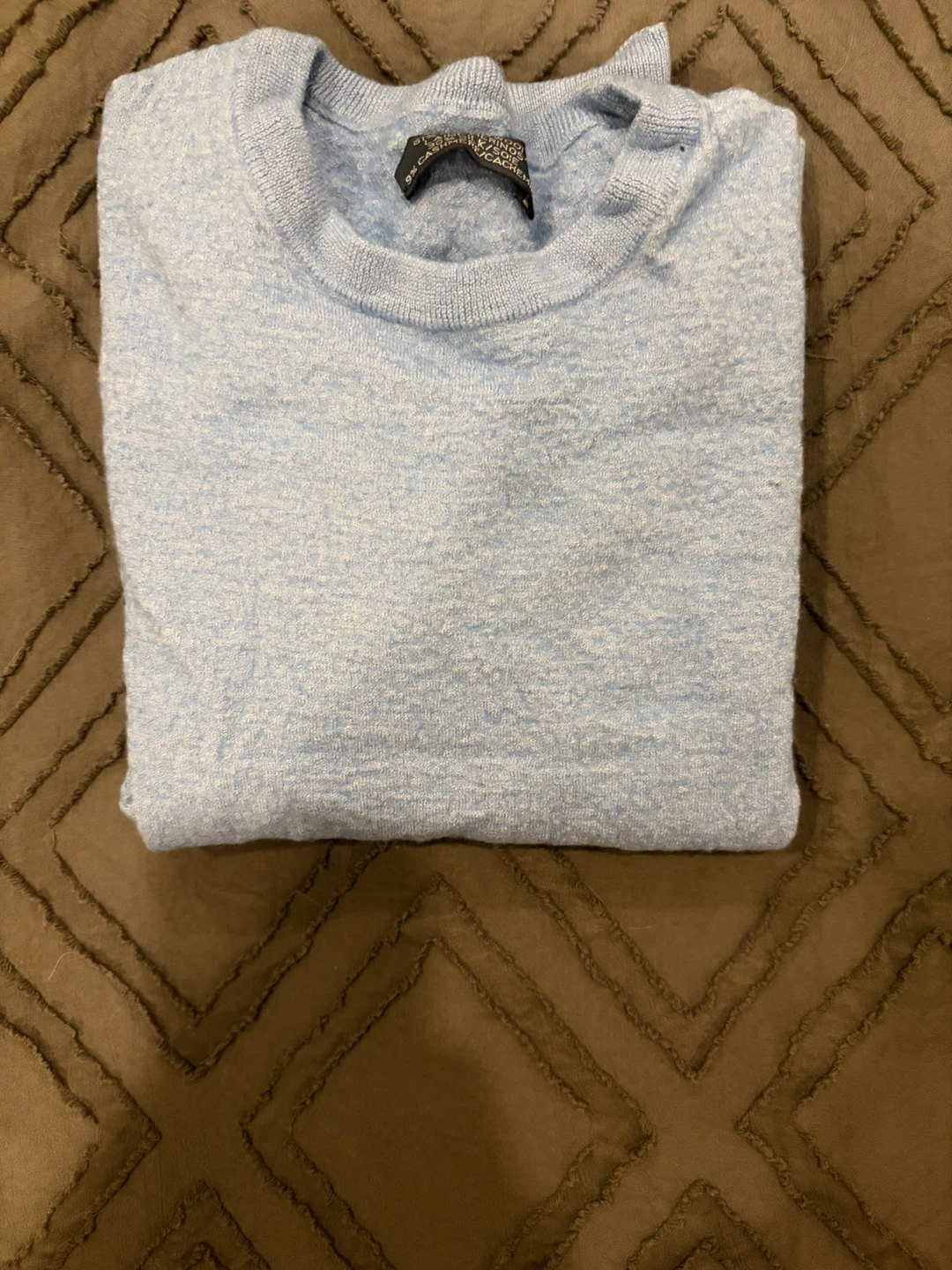 Ralph Lauren Light Blue Merino Wool Blend Crewneck Sweater - photo 3
