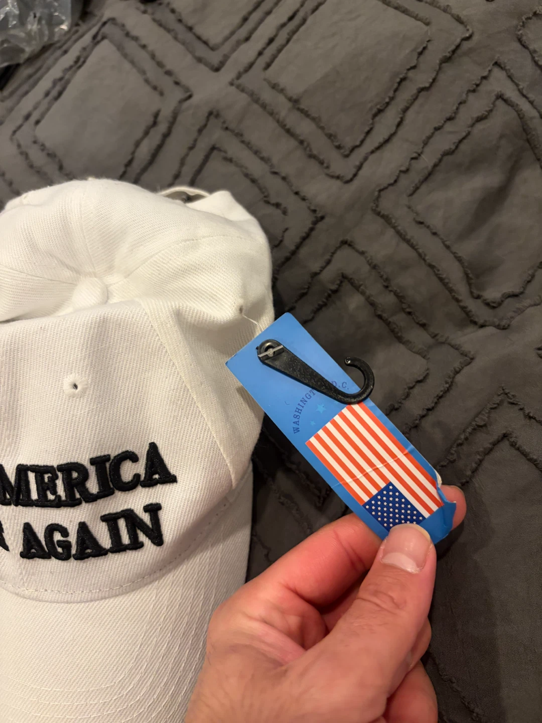 Make America Great Again White Baseball Hat - photo 2