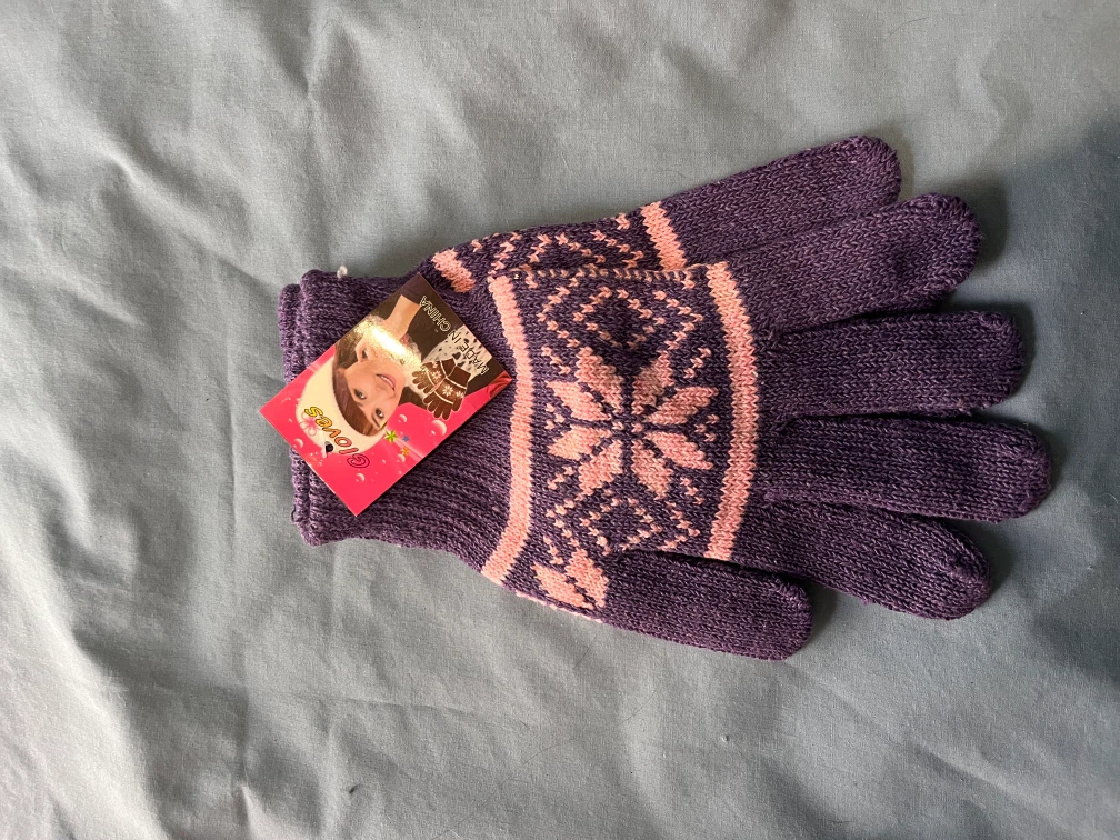 Two Pairs of Winter Knit Gloves